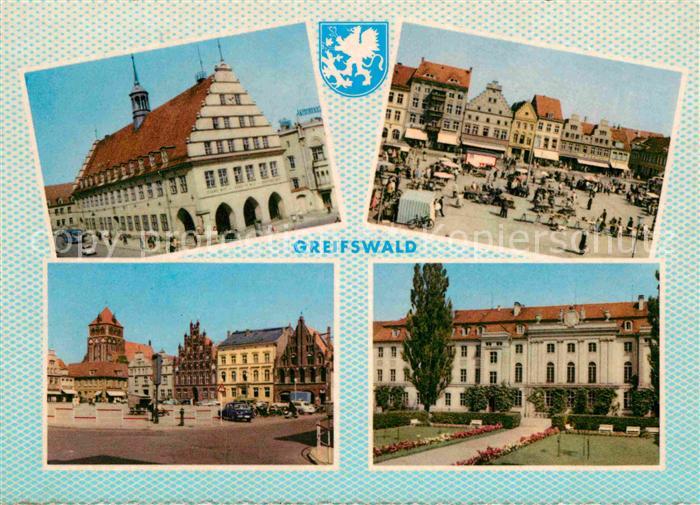 Greifswald Rathaus Marktplatz Park