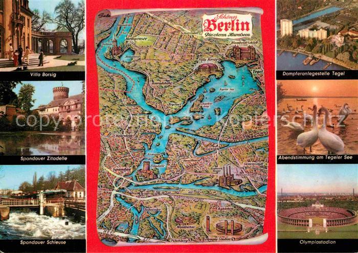 BERLIN  CITY Spandauer Zitadelle Schleuse Villa Borsig Olympiastadion