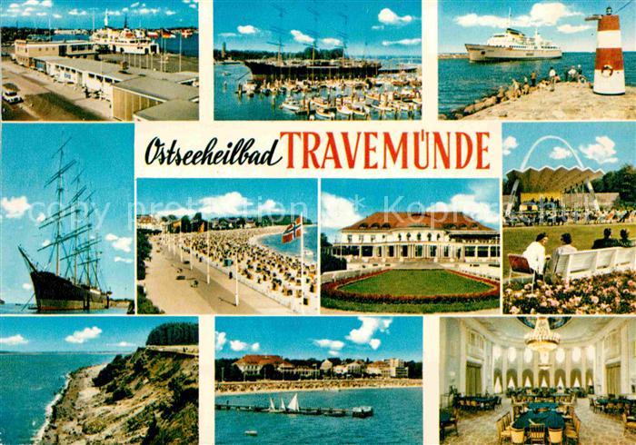 Travemuende Ostseebad Leuchtturm Strand Hafen