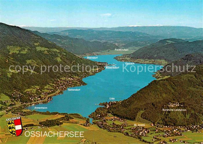 Ossiachersee Fliegeraufnahme Panorama