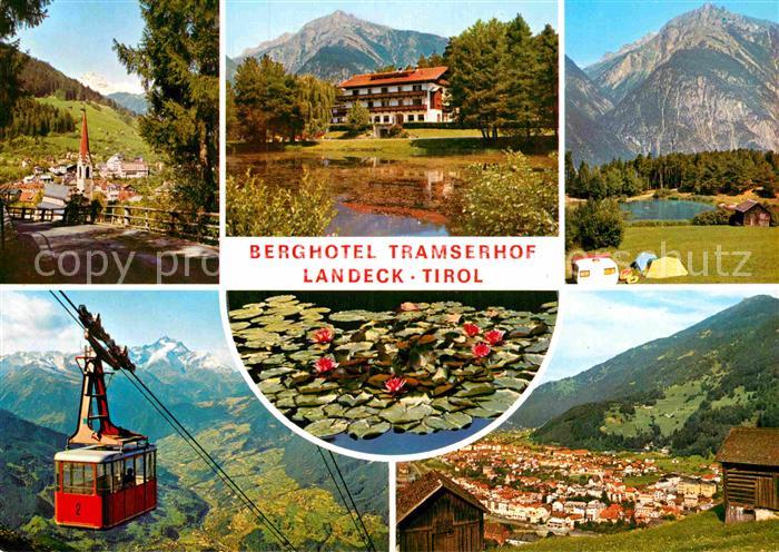 Landeck Tirol Berghotel Tramserhof Seilbahn Panorama Campingplatz