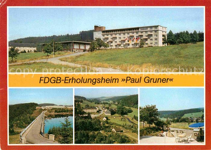 Caemmerswalde FDGB Erholungsheim Paul Gruner Ortsteil Rauschenbach Staumauer