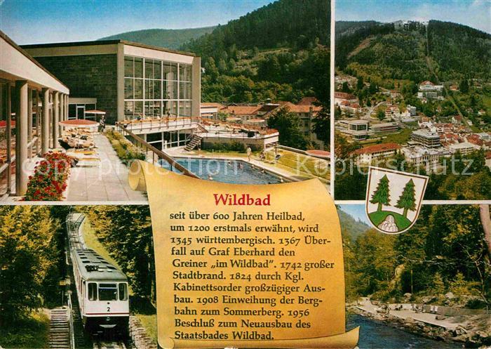 Wildbad Schwarzwald Kurklinik Eisenbahn