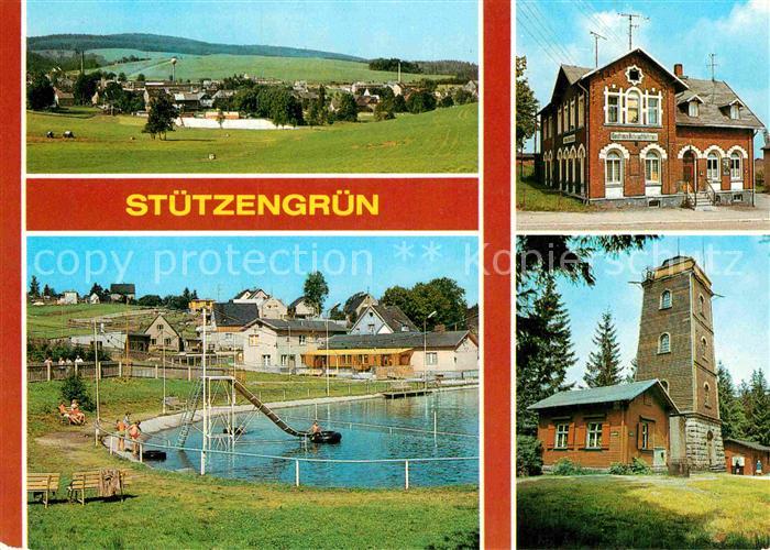 Stuetzengruen Gasthaus Bahnschloesschen Aussichtsturm Kuhberg