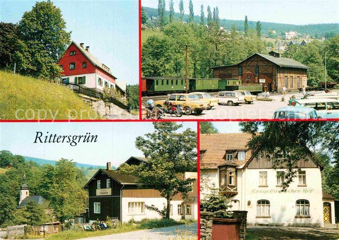 Rittersgruen Museum Oberrittersgruen Schmalspurbahnhof FDGB Haus Turngarten