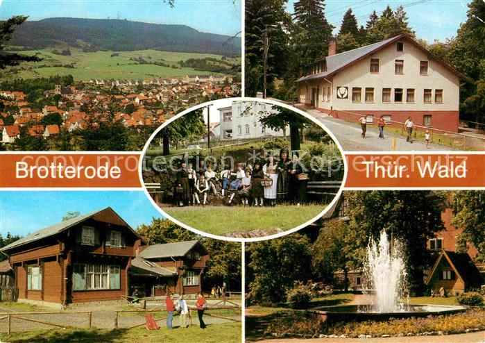 Brotterode Grosser Inselsberg Waldgaststaette Gehege Brotteroder Trachten