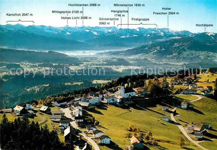 Sulzberg Vorarlberg Bregenzerwald Panoramakarte