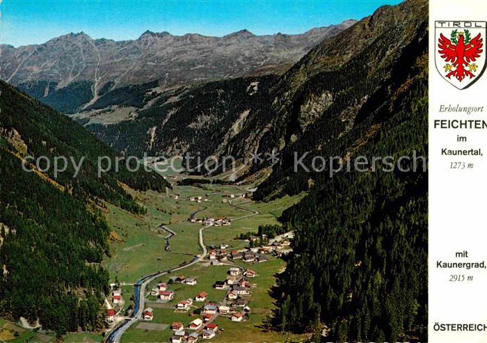 Feichten Kaunertal Fliegeraufnahme Kaunertalsperre