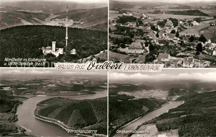 Valbert Nordhelle Kolbturm UKW Sender Versetalsperre Oestertalsperre Fliegeraufn