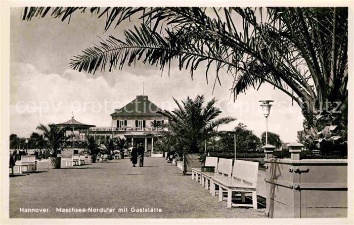 HANNOVER  CITY Maschsee Nordufer mit Gaststaette