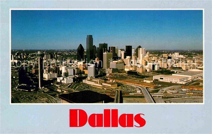 Dallas Texas Downtown aerial view The Lone Star State