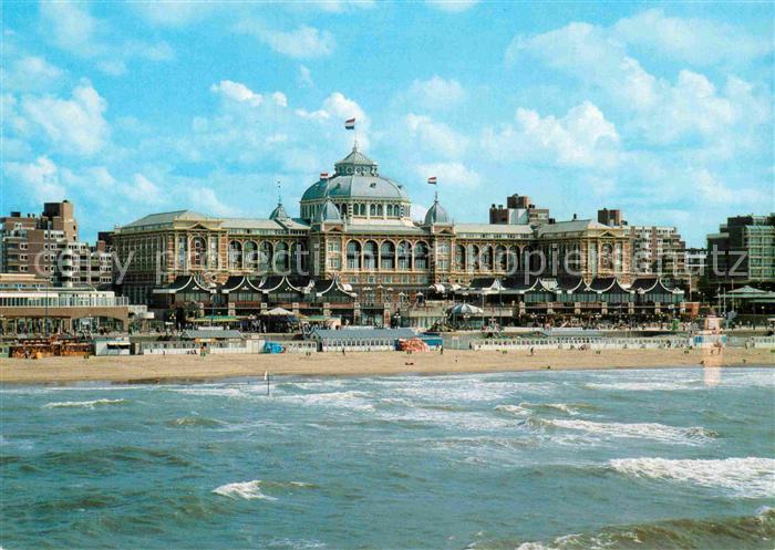Scheveningen Kurhaus Strand Ansicht vom Meer aus