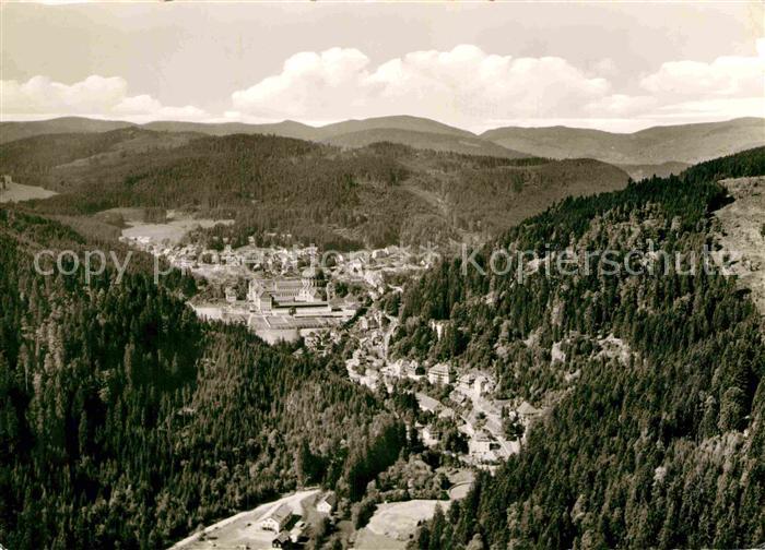 St Blasien Kurort im Schwarzwald Fliegeraufnahme