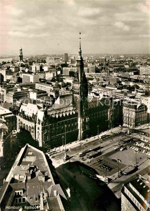 HAMBURG  CITY Rathaus Fliegeraufnahme