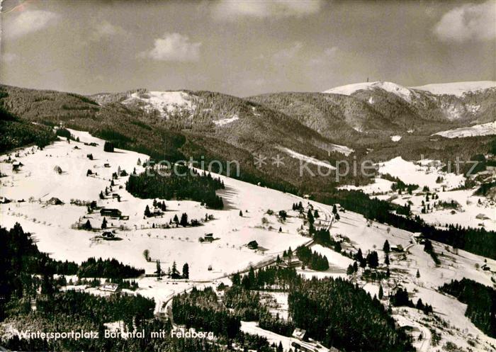 Baerental Feldberg Wintersportplatz Thorbecke Luftbild