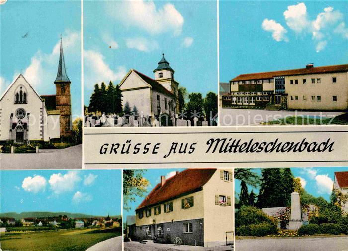 Mitteleschenbach Kirche Friedhof Gebaeude Denkmal