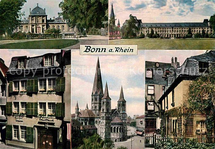 Bonn Rhein Poppelsdorfer Schloss Universitaet Beethovens Geburtshaus Muensterkir