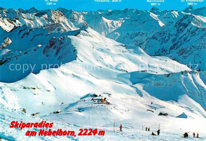 Oberstdorf Skiparadies am Nebelhorn Allgaeuer Alpen