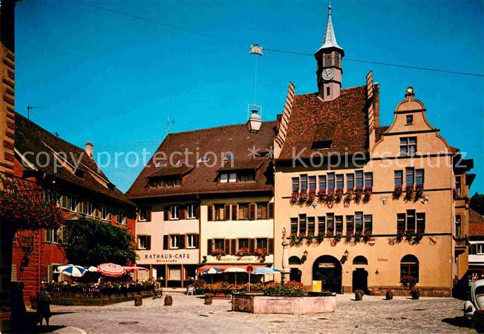 Staufen Breisgau Marktplatz Rathaus Historische Fauststadt