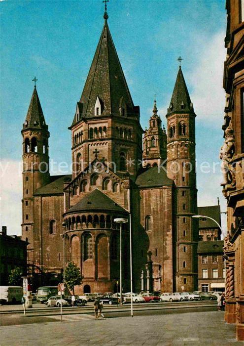 Mainz Rhein Haus Roemischer Kaiser und Dom