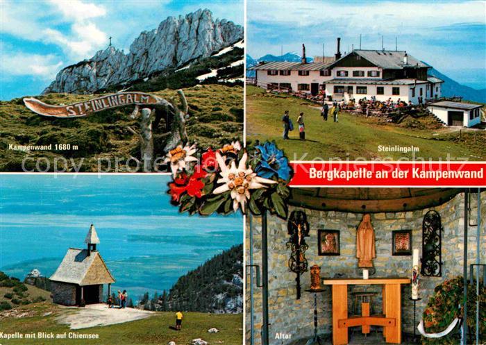 Kampenwand Chiemgau Steinlingalm Bergkapelle Alpenflora Chiemsee