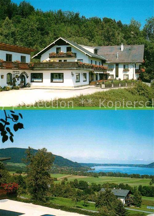 Nussdorf Attersee Hotel Restaurant Lindenhof Landschaftspanorama