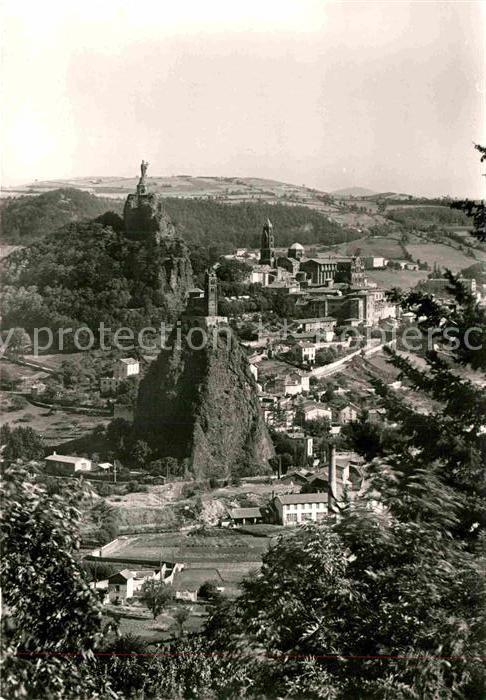Le Puy-en-Velay Rocher Saint Michel d Aiguilhe Rocher Corneille Cathedrale Notre