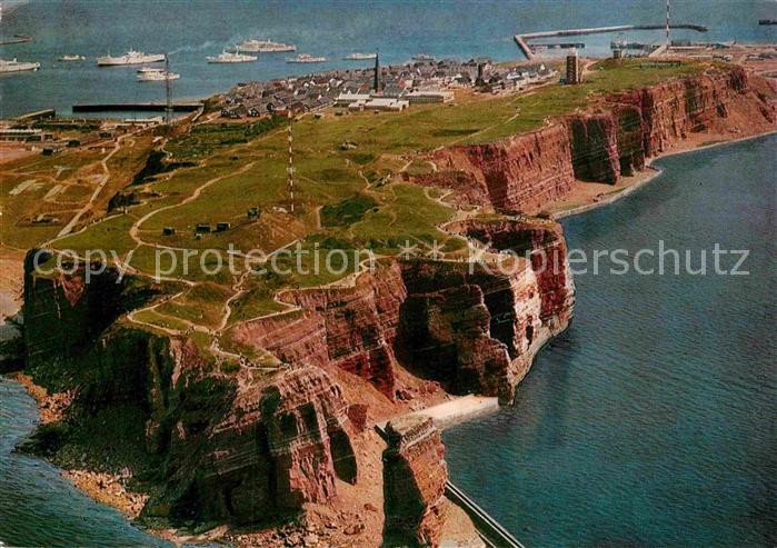 Insel Helgoland Nordseebad Fliegeraufnahme