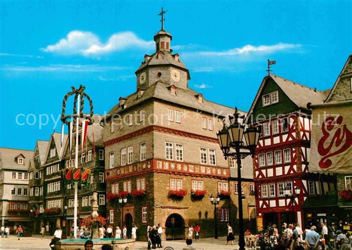 Herborn Hessen Marktplatz Rathaus Fachwerkhaus