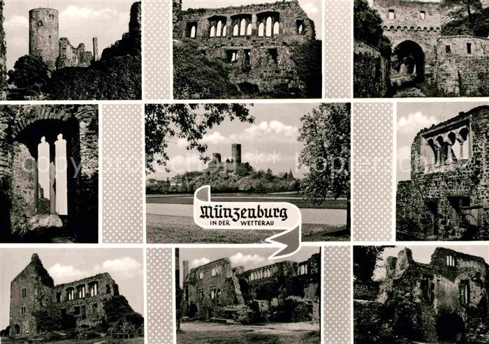 Muenzenberg Muenzenburg in der Wetterau Burgruine