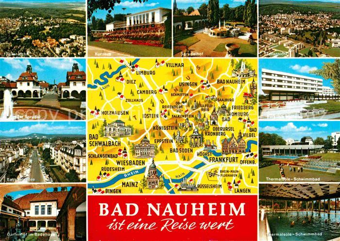 Bad Nauheim Kurhaus Sprudelhof Badehaus Thermalsole Schwimmbad Landkarte