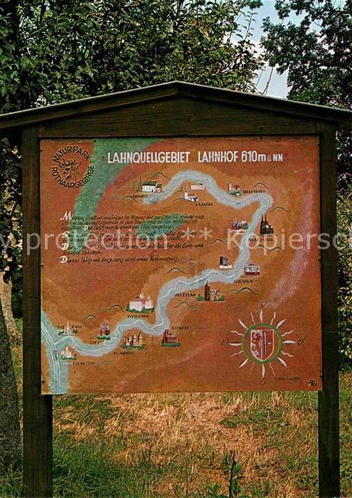 Nenkersdorf Informationstafel Lahnquellgebiet Hotel Restaurant Forsthaus Lahnhof