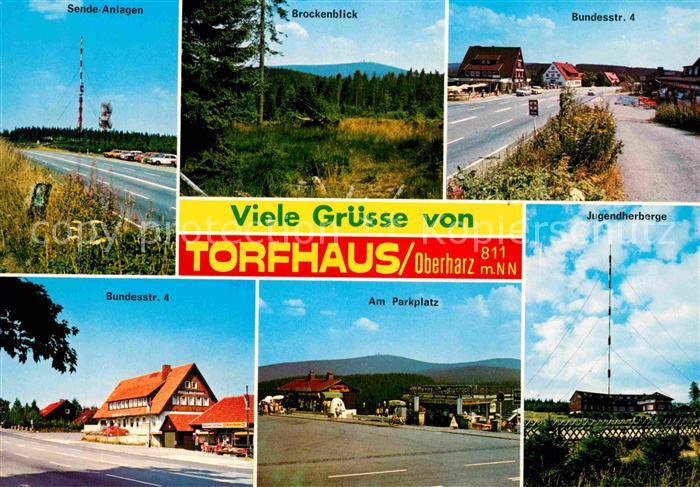 Torfhaus Harz Sendeanlagen Brockenblick Bundesstrasse Jugendherberge Parkplatz