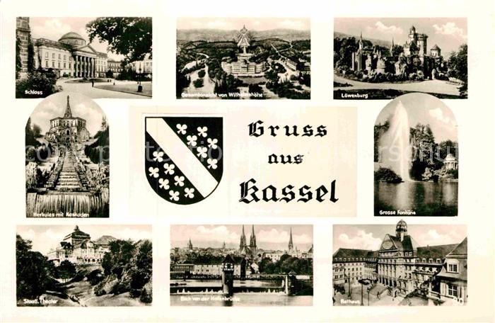 KAssEL  CITY Schloss Rathaus Loewenburg Wilhelmshoehe