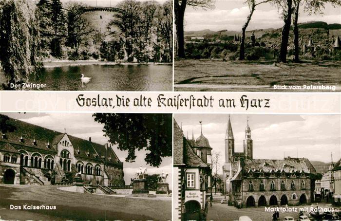 Goslar Marktplatz Rathaus Kaiserhaus Zwinger