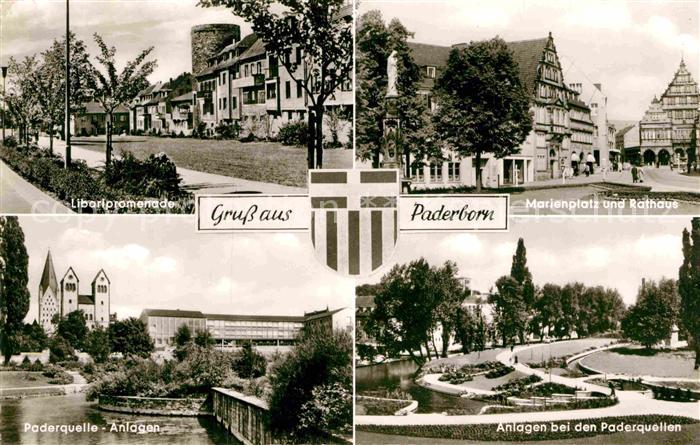 Paderborn Marktplatz Rathaus Libaripromenade