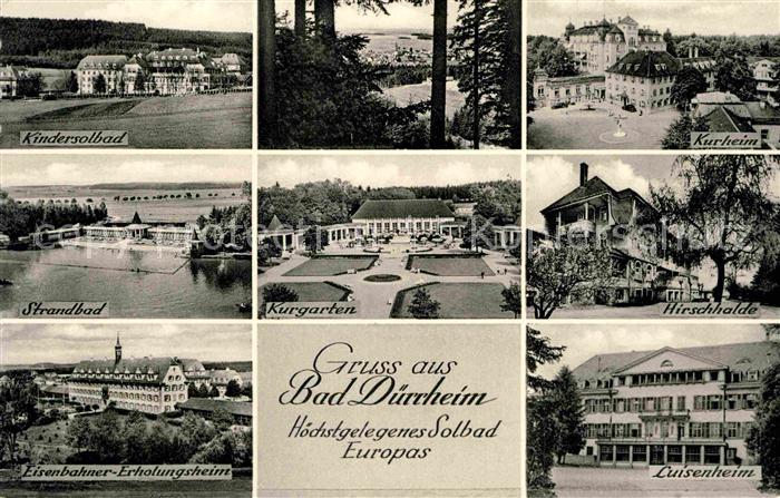 Bad Duerrheim Luisenheim Hirschhalde Eisenbahner-Erholungsheim