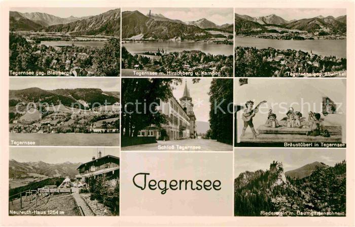 Tegernsee Schloss Tegernsee Braeustueberl Neureuth-Haus
