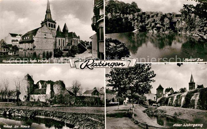 Ratingen Katholische Kirche Alter Wehrgang Haus zu Haus