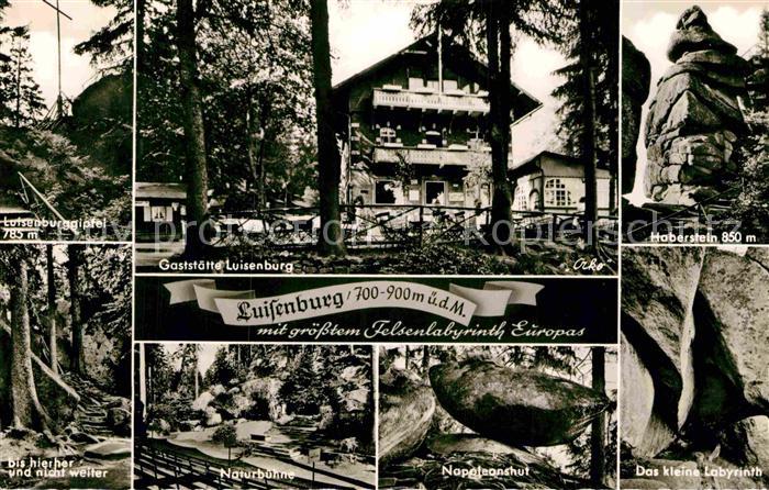 Luisenburg Haberstein klein Labyrinth Gaststaette Napoleonshut