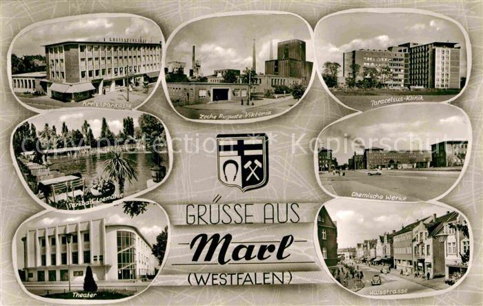 Marl Westfalen Zeche Auguste-Viktoria Chemische Werke Huelsstrasse
