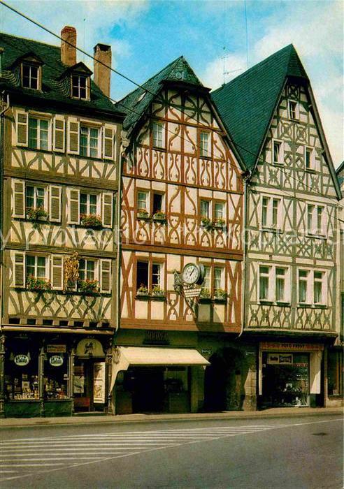 Trier Alte Fachwerkhaeuser Hauptmarkt