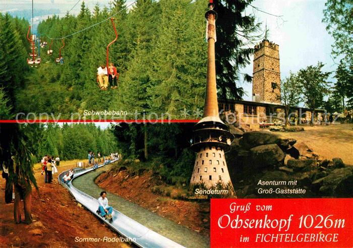 Ochsenkopf Asenturm Gross-Gaststaette Sendeturm Sesselbahn