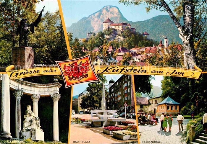 Kufstein Tirol Hauptplatz Heldenorgel Andreas Hofer Denkmal