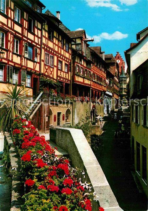 Meersburg Bodensee Fachwerkhaeuser Steigstrasse