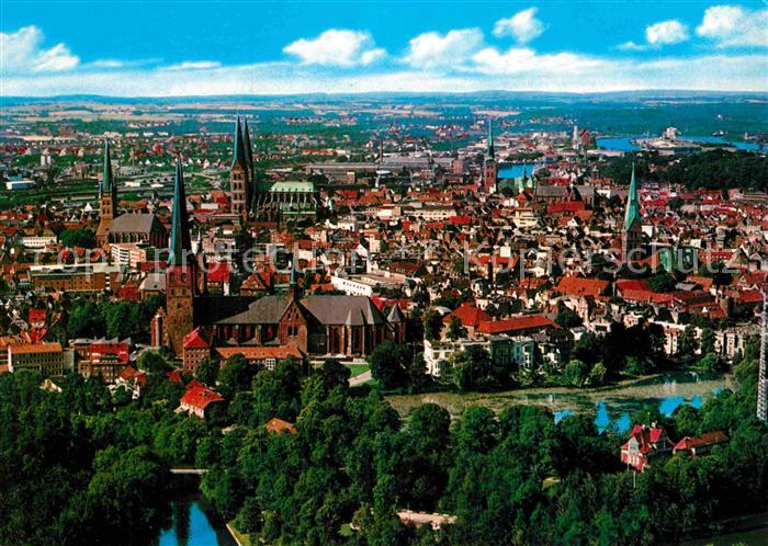 Luebeck Fliegeraufnahme