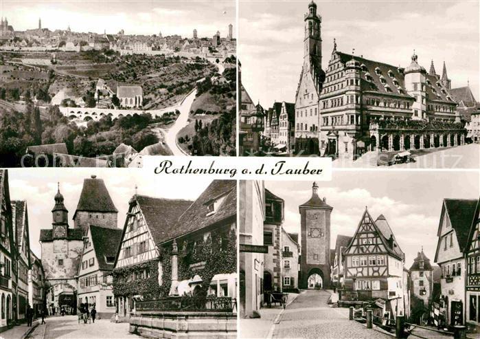 Rothenburg Tauber Rathaus Rodergasse Ploenlein