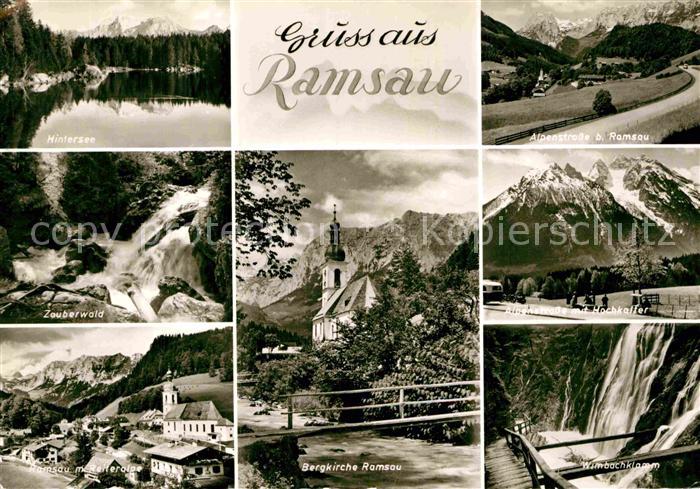 Ramsau Berchtesgaden Bergkirche Wimbachklamm Hintersee