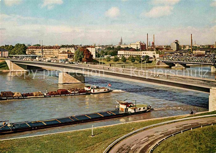 Kehl Rhein Europa-Bruecke Kehl Strassburg