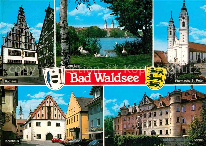 Bad Waldsee Rathaus Kornhaus Schloss Pfarrkirche St. Peter
